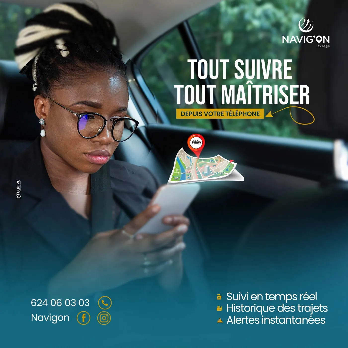Suivi GPS en temps réel depuis le téléphone avec NAVIGON